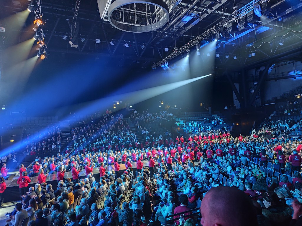 Photo prise lors du spectacle par l'accompagnatrice du GEM l'Oasis